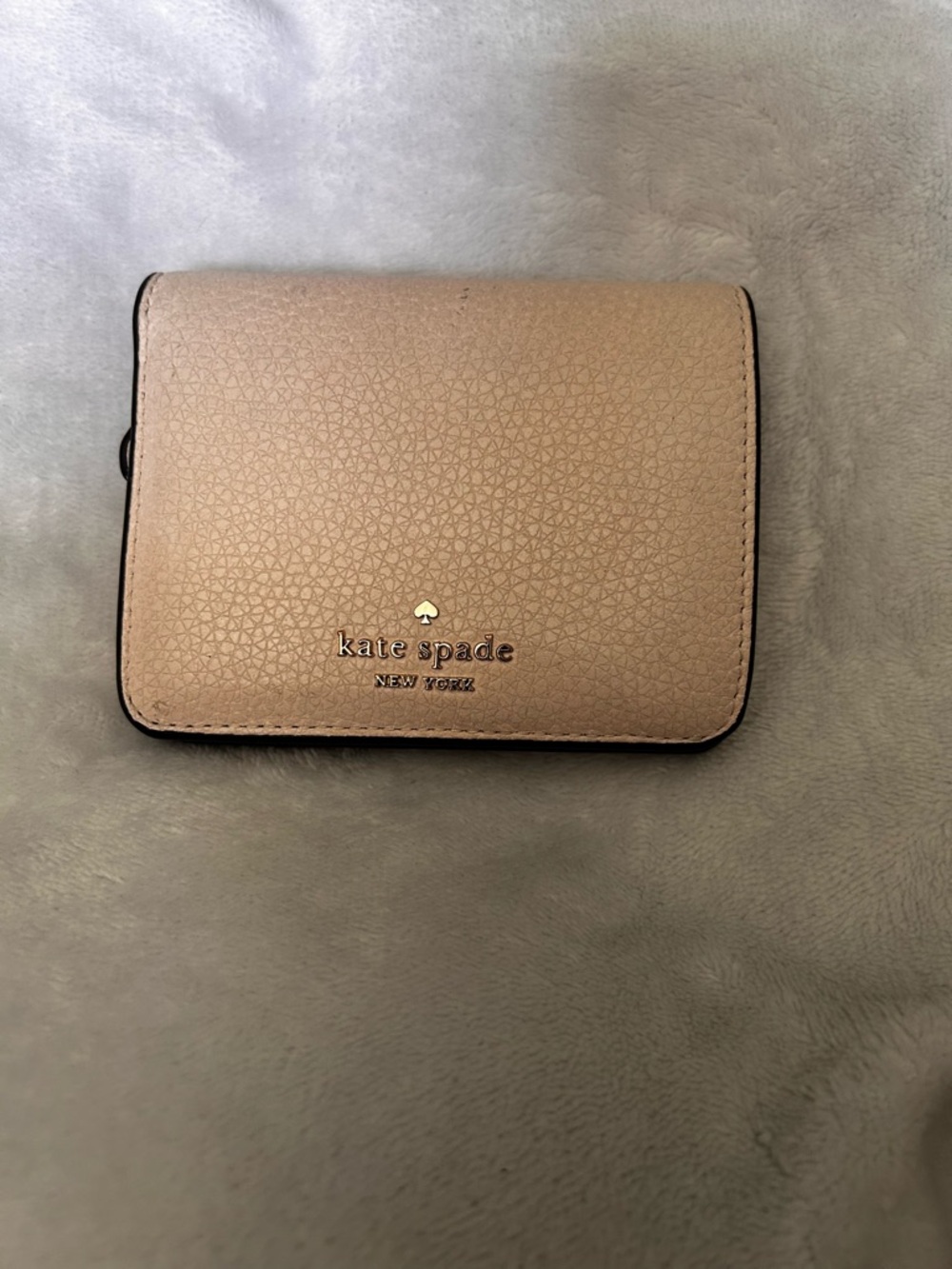 kate spade Small Pebbled Leather Wallet - Blush